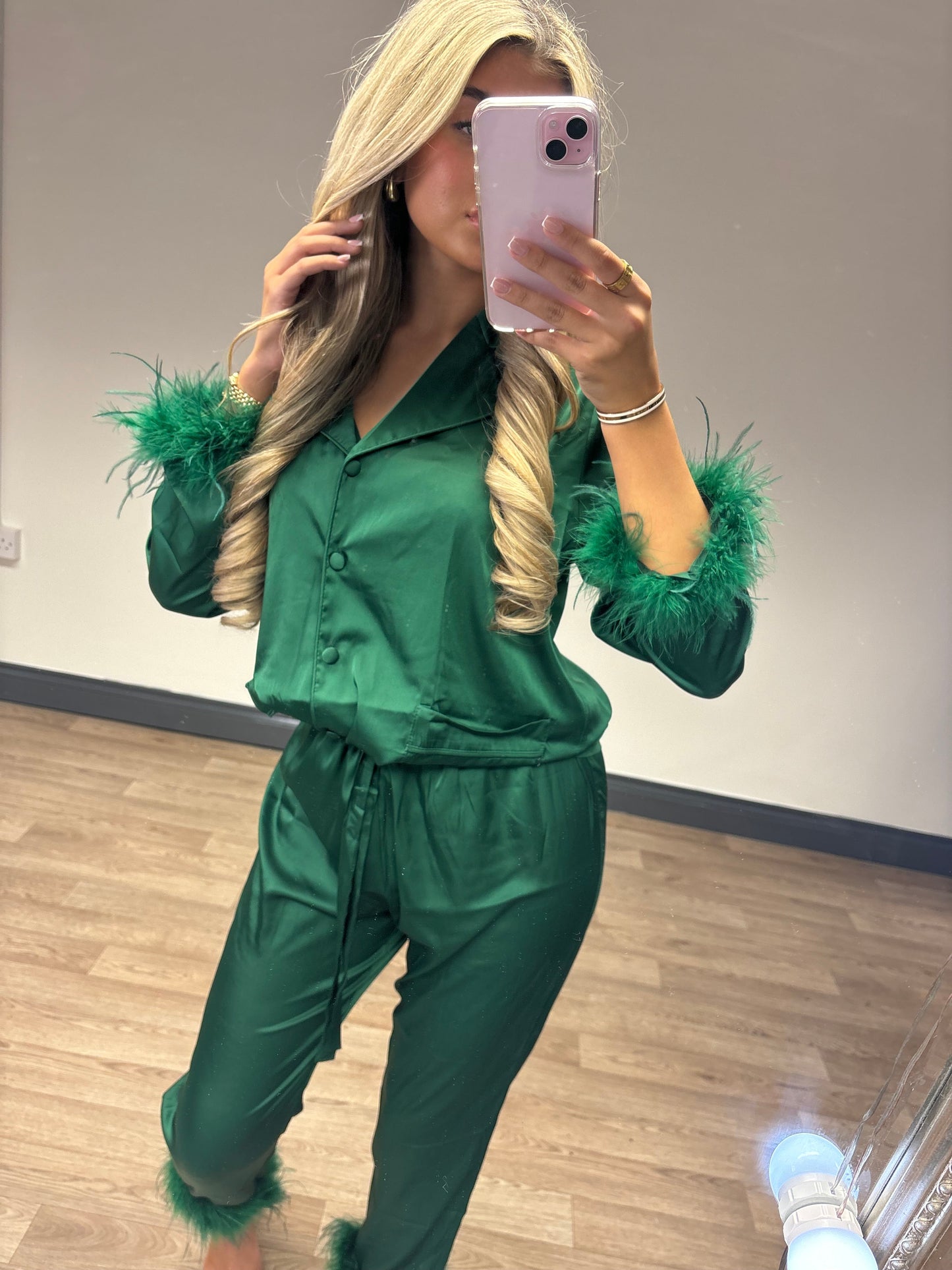 Green Feather Pyjamas