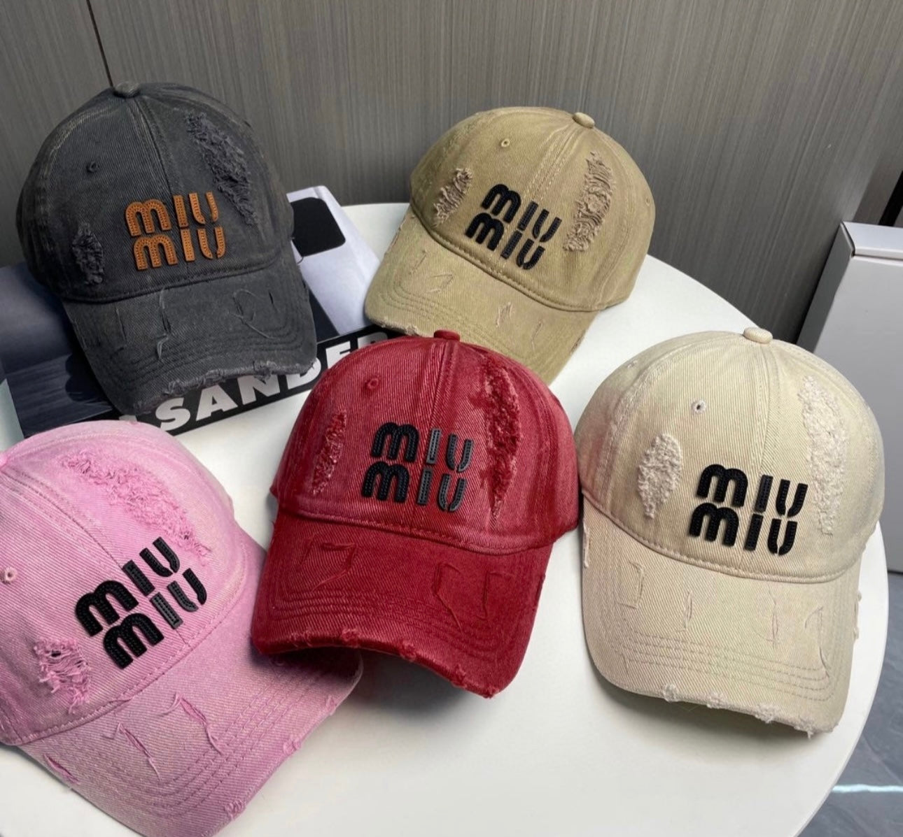 Distressed cap
