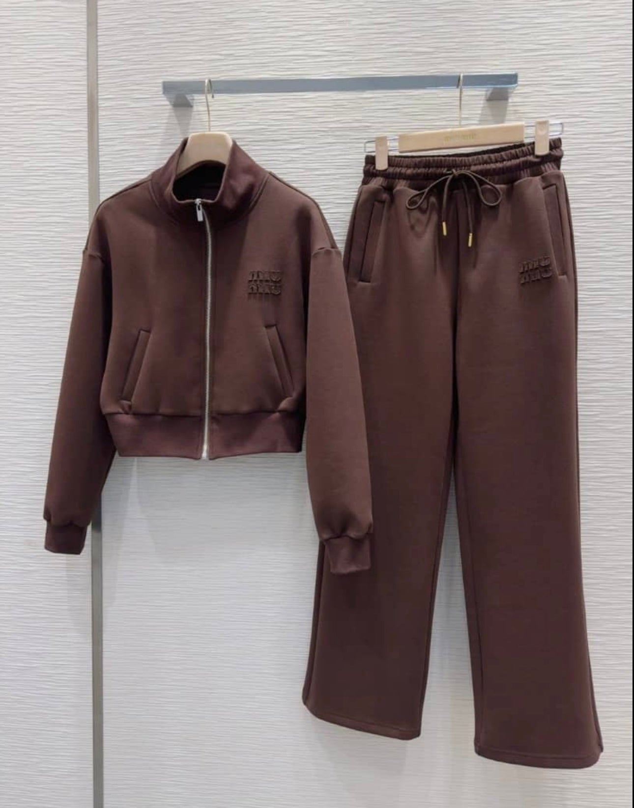 Brown tracksuit in stock