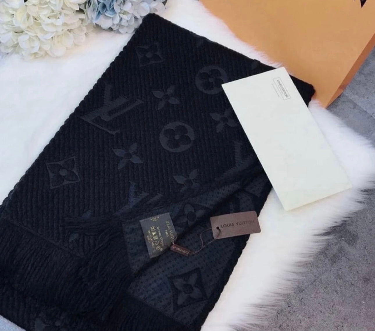 Black scarf in stock