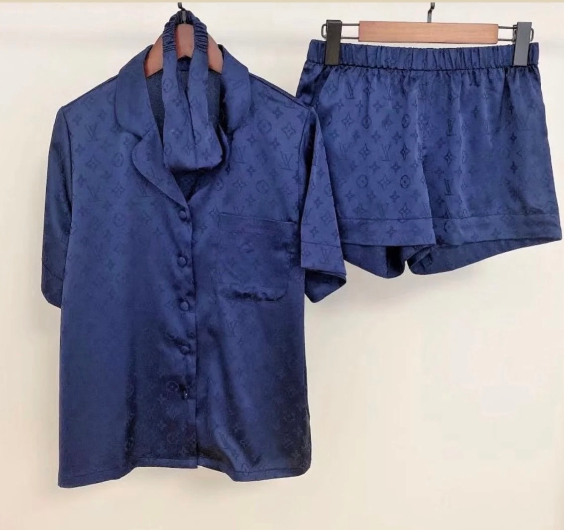 Navy pyjamas