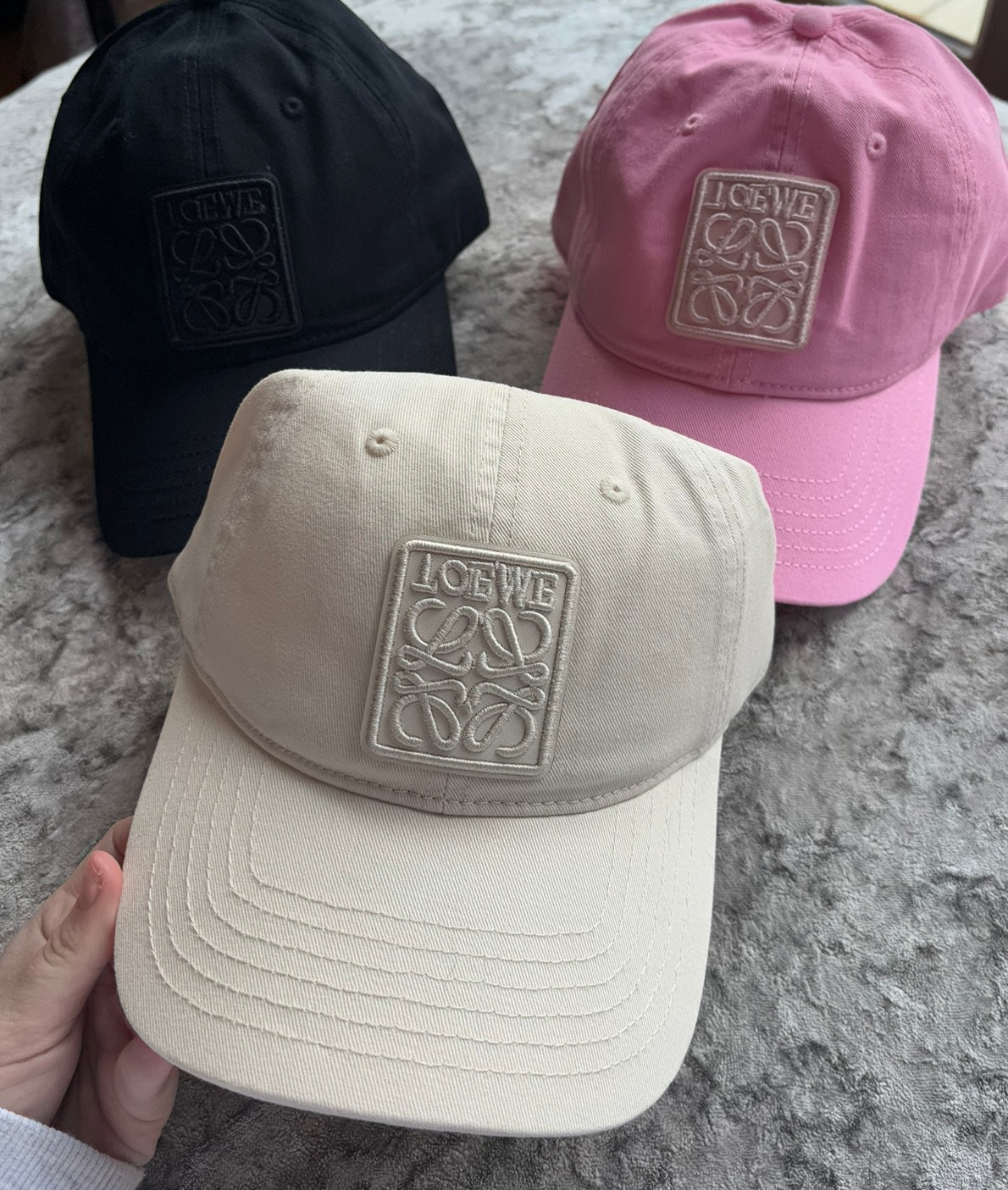 Baby pink cap
