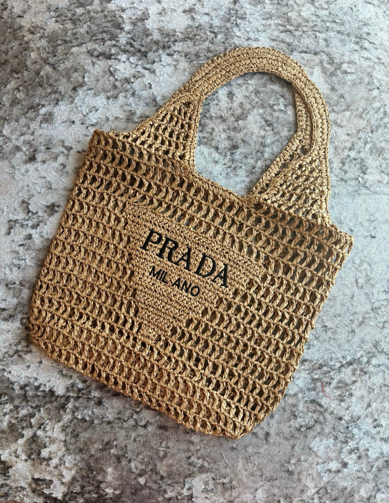Brown beach bag in stock