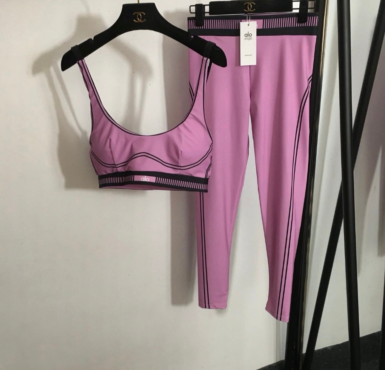 Pink gym set