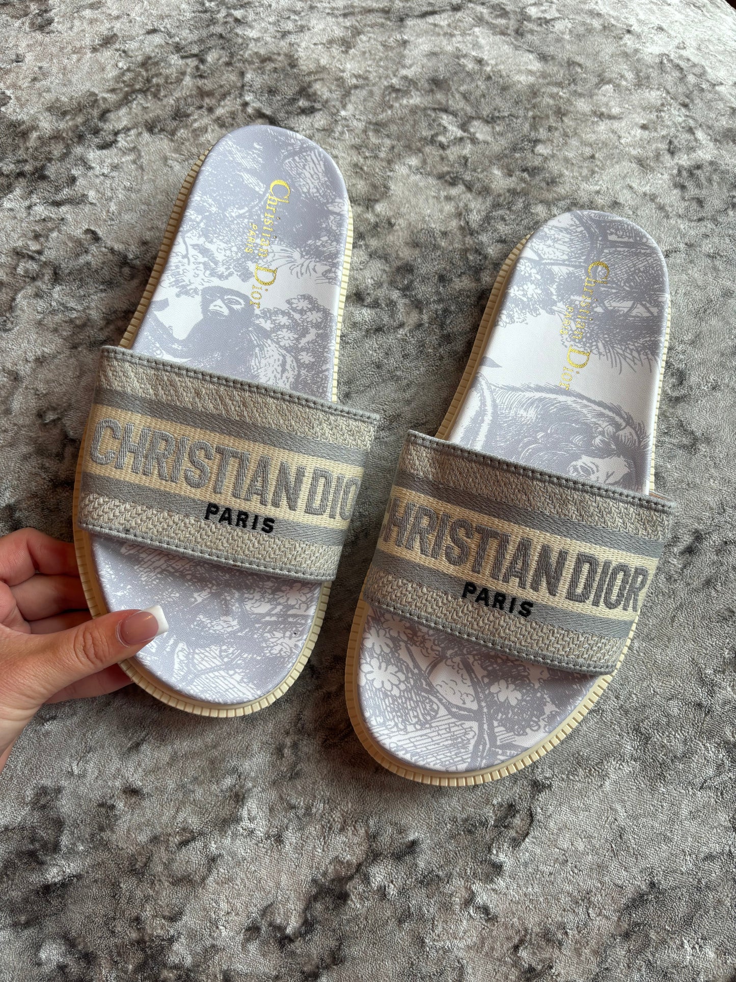Grey slides in stock