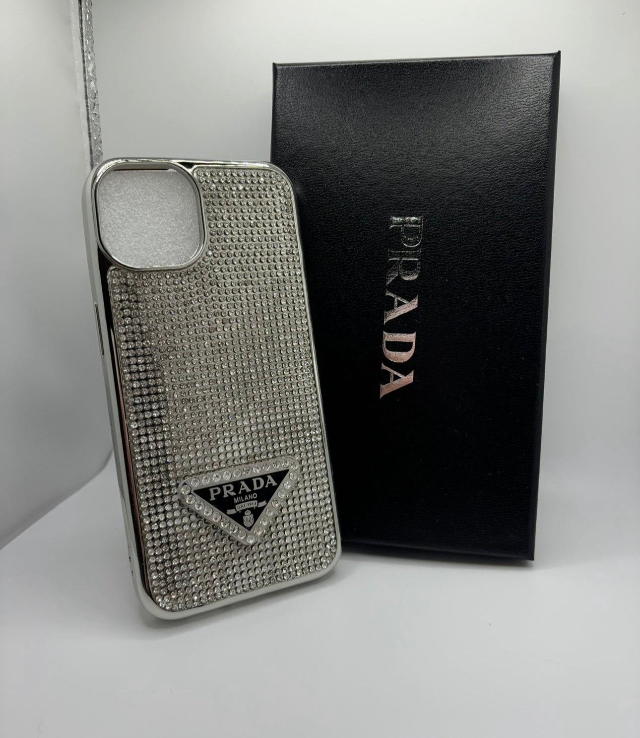 Silver phone case