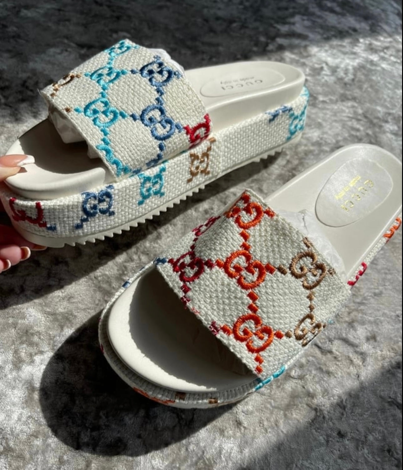 White platforms in stock