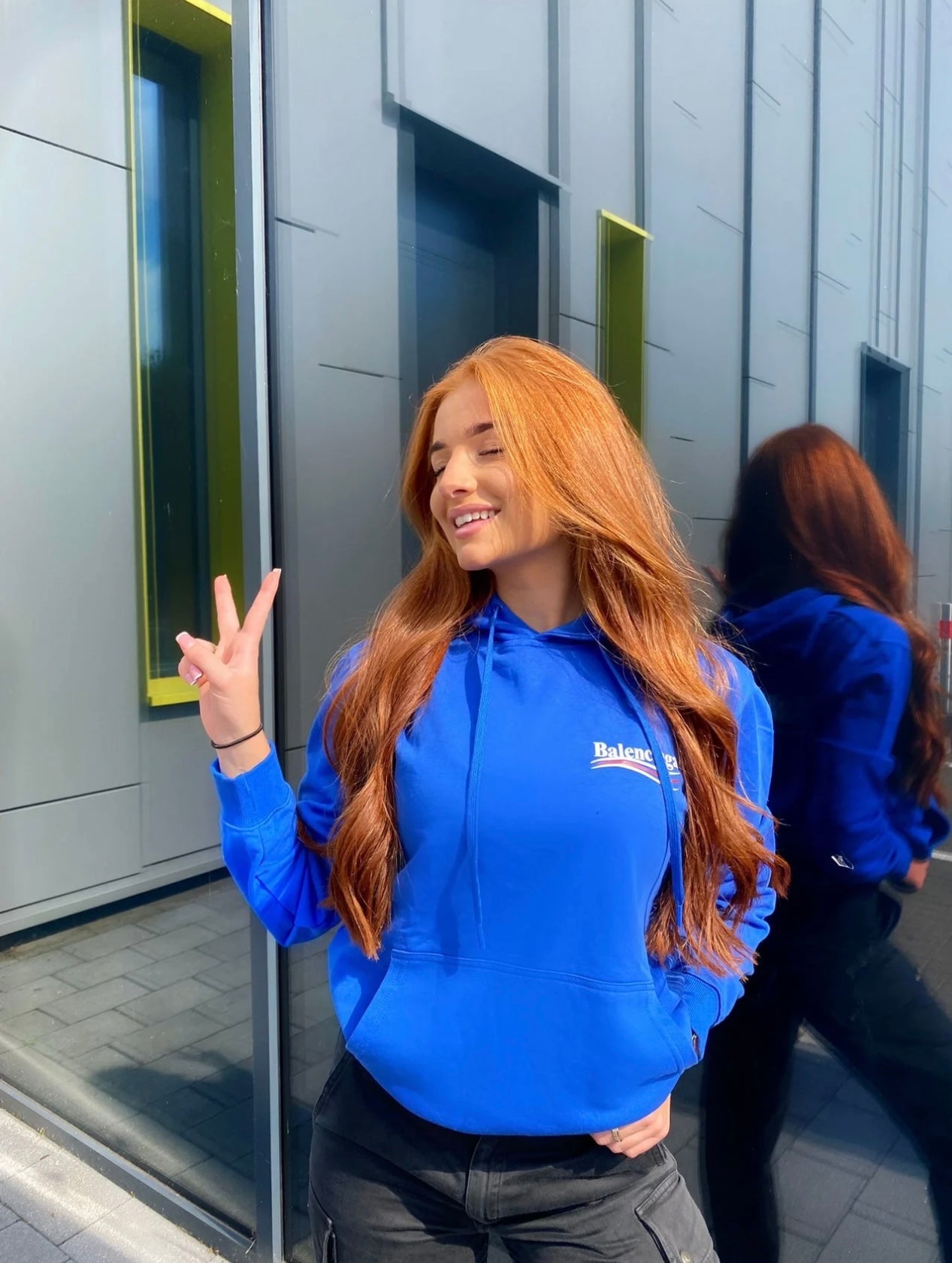 Royal blue hoodie