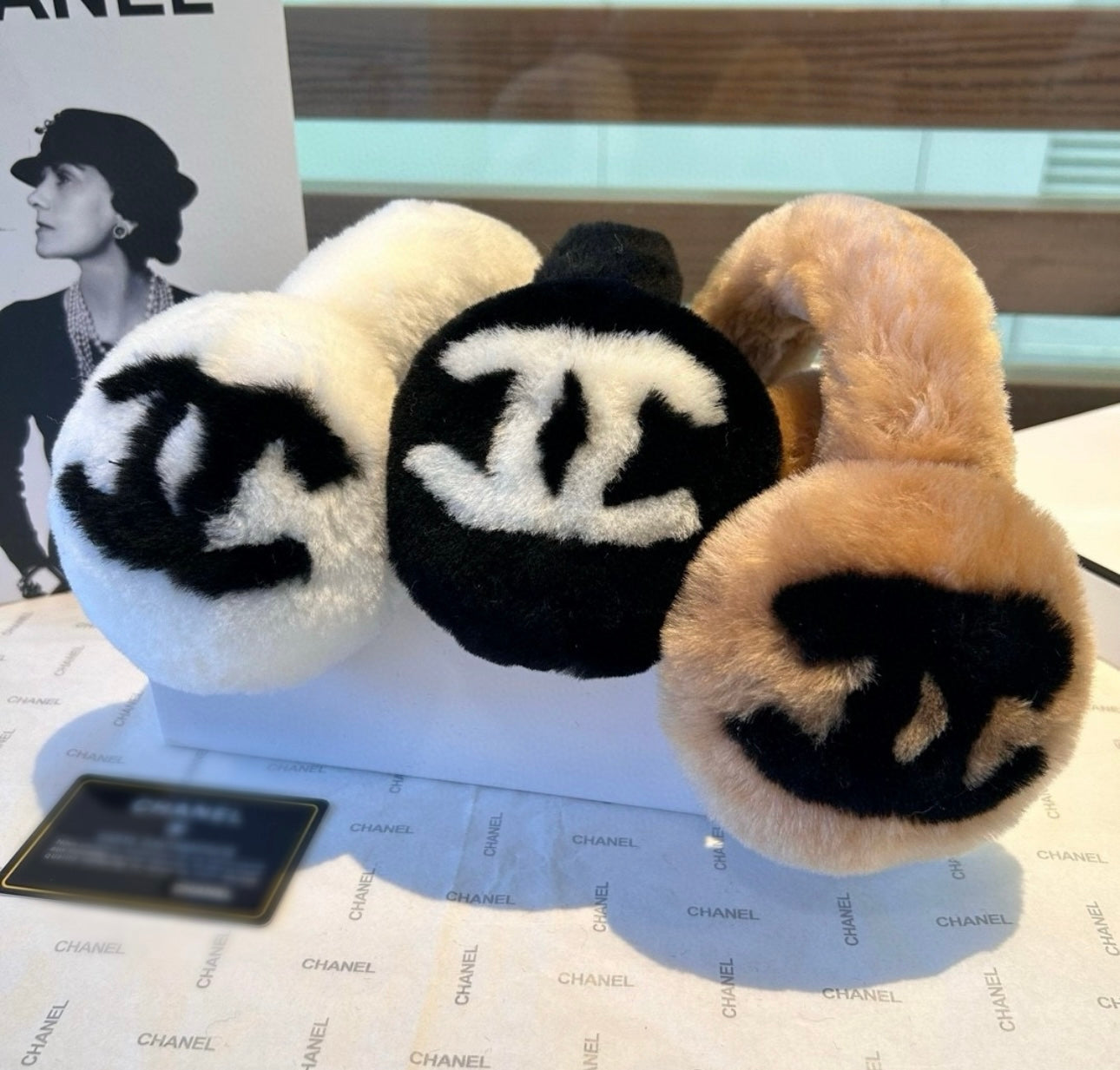 Brown earmuffs in stock