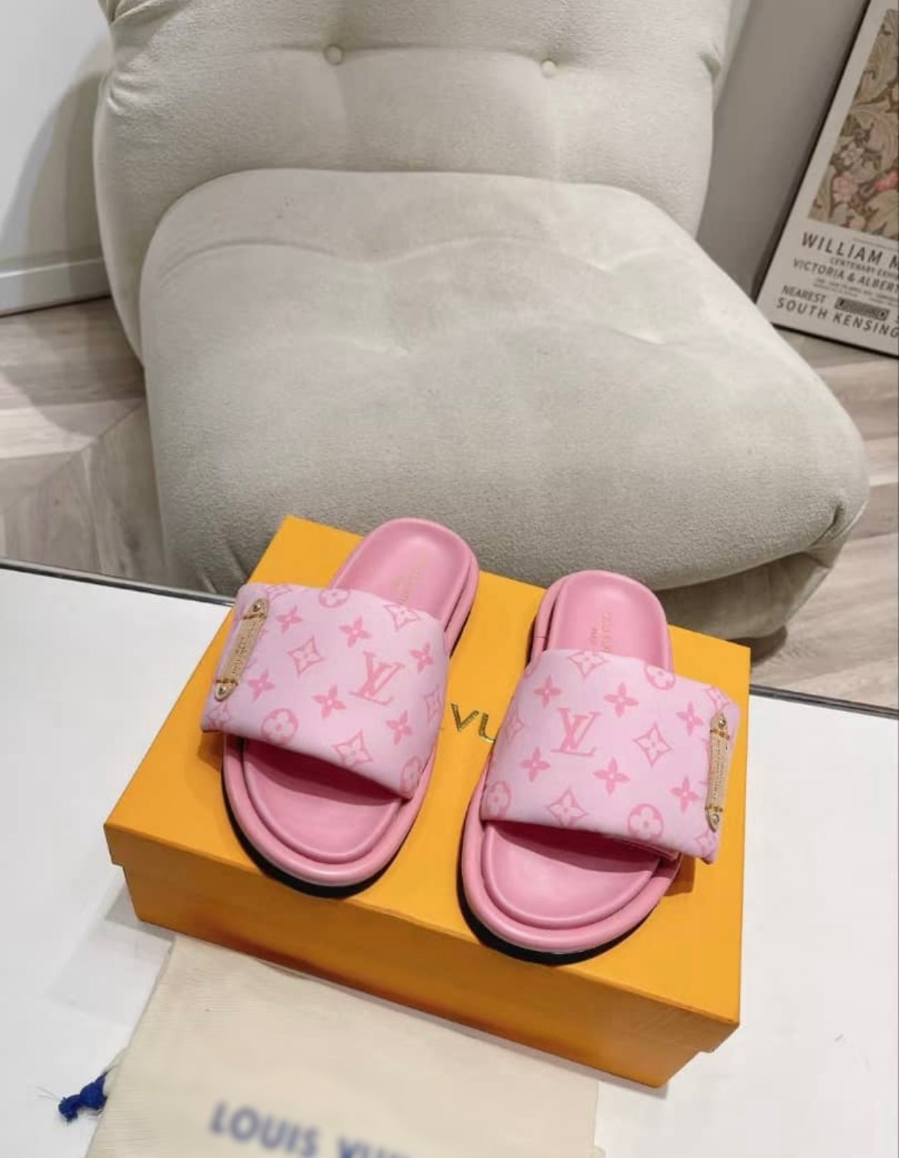 Baby pink sliders