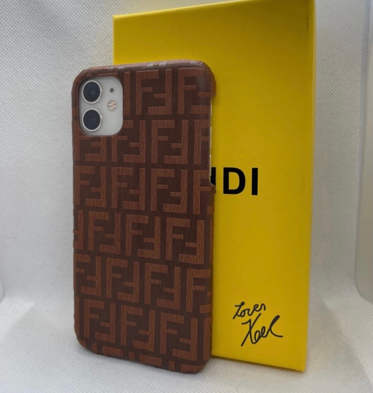 Brown phone case