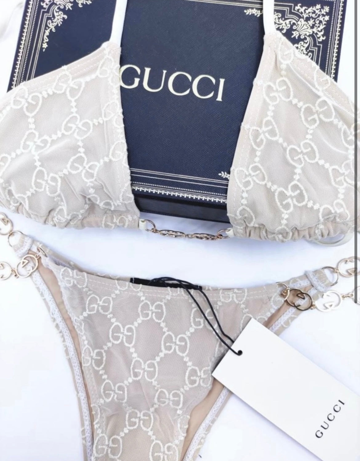 White blush bikini