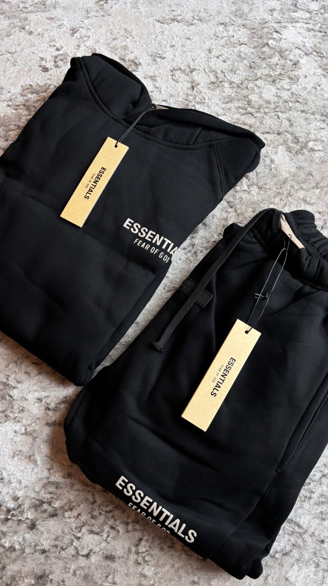 Black tracksuit in stock
