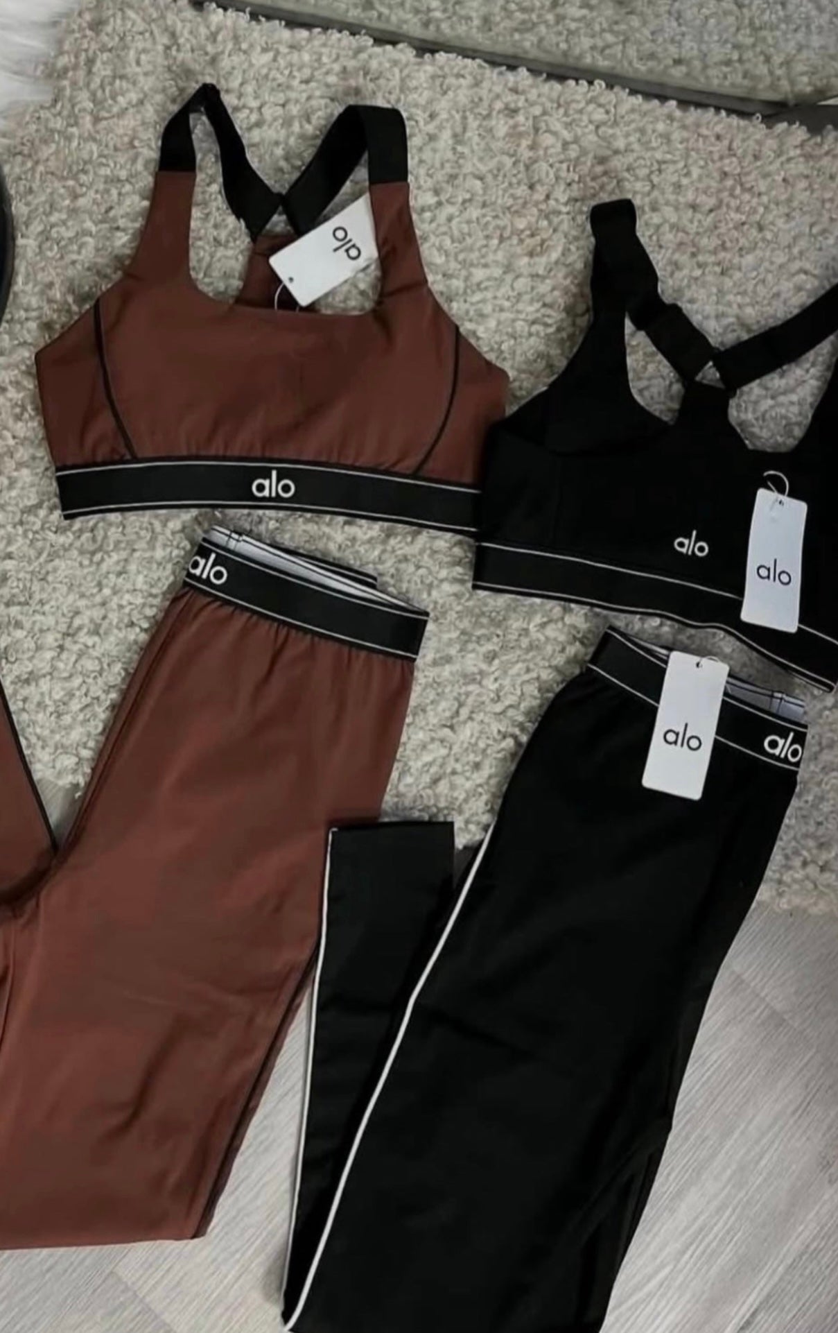 Brown & black gym set