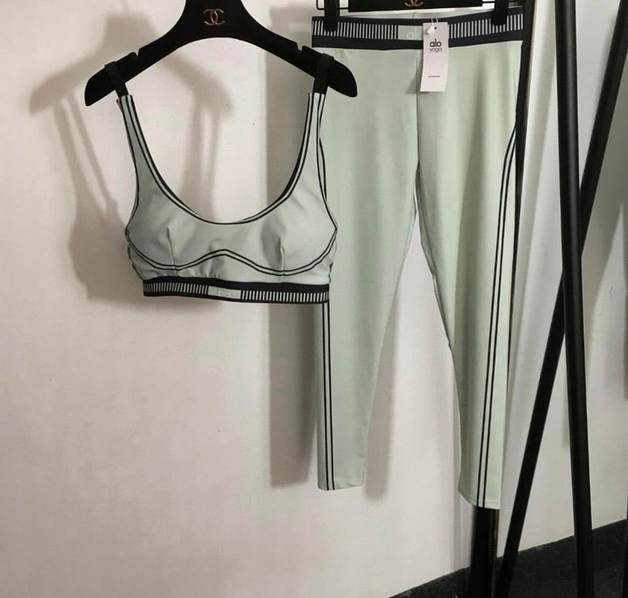 Sage green gym set