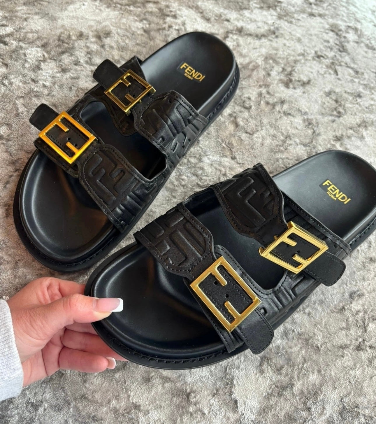 Black slides in stock