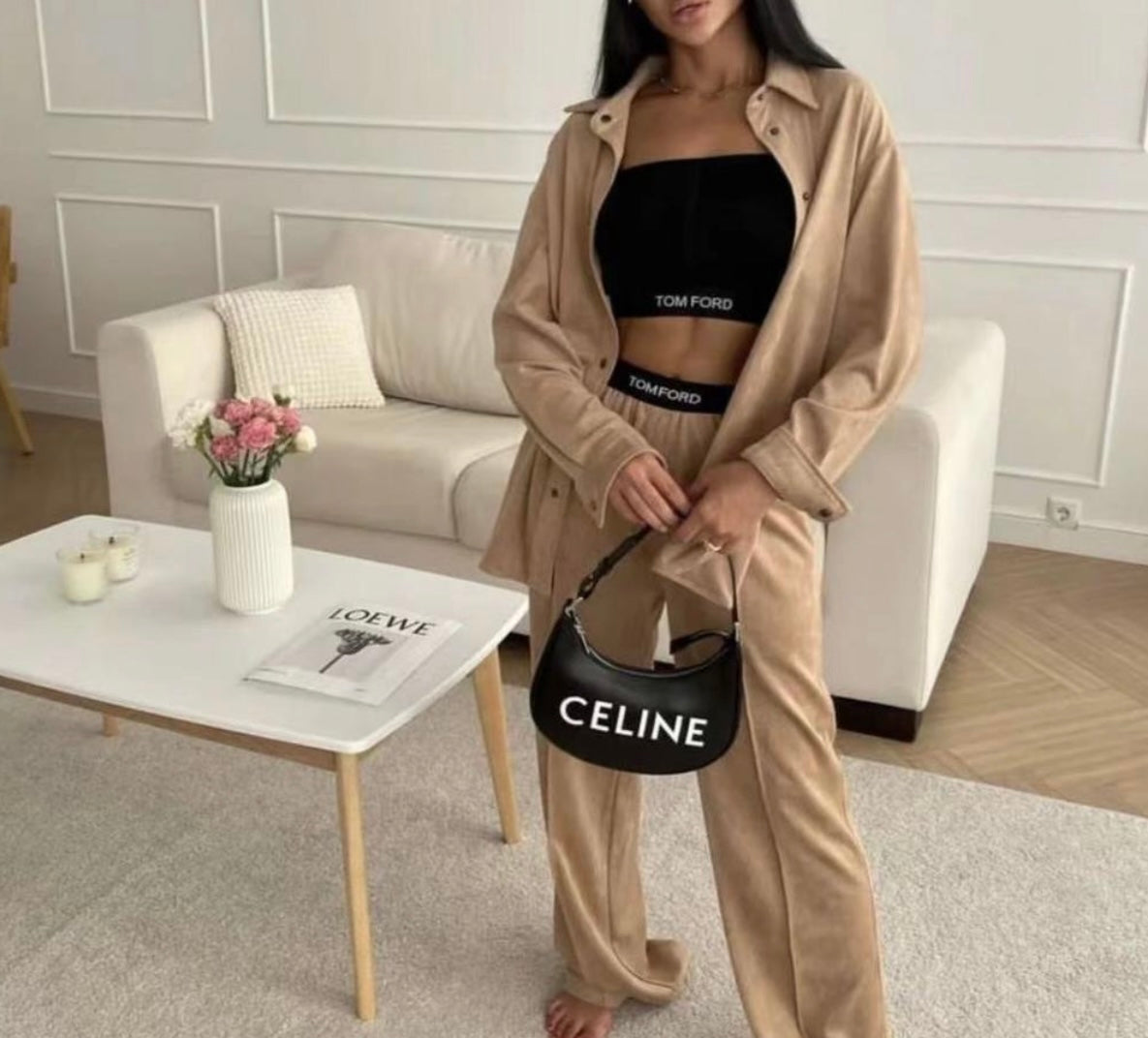 Nude 2 piece co-ord