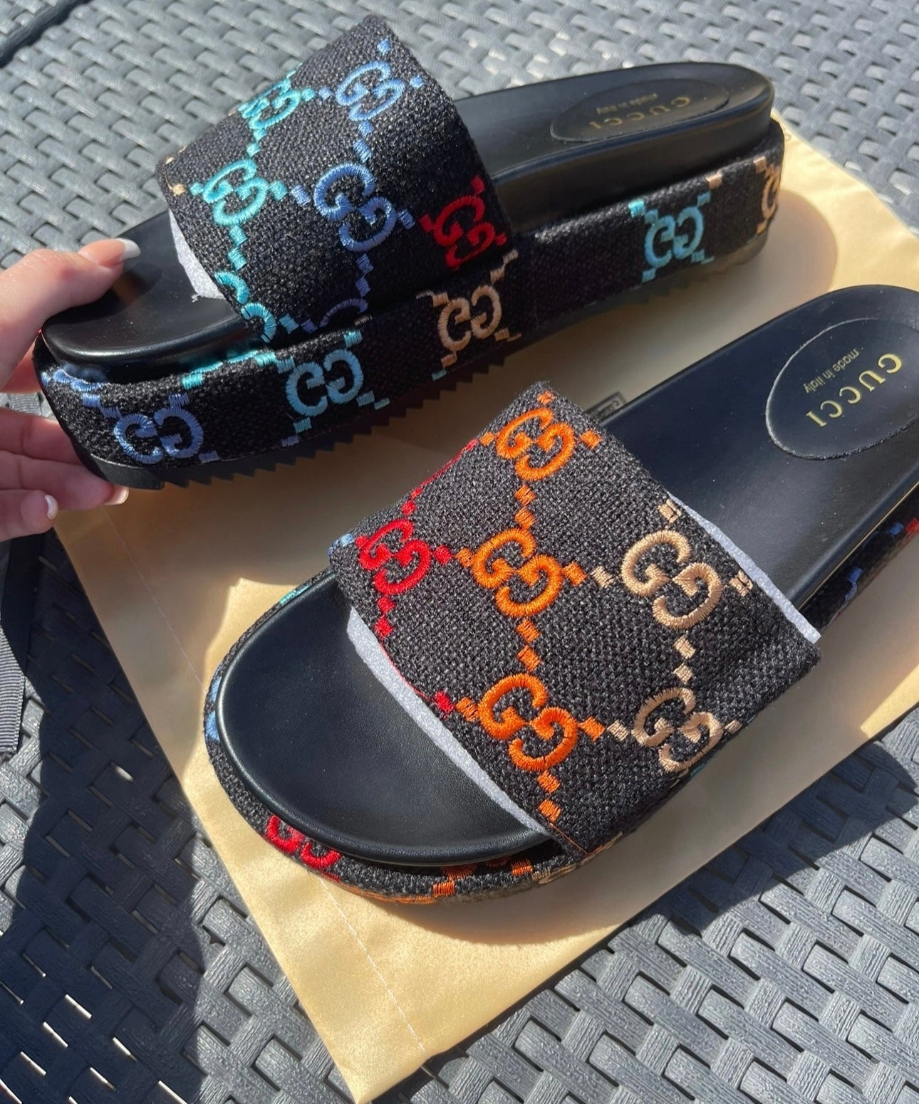 Black platforms in stock