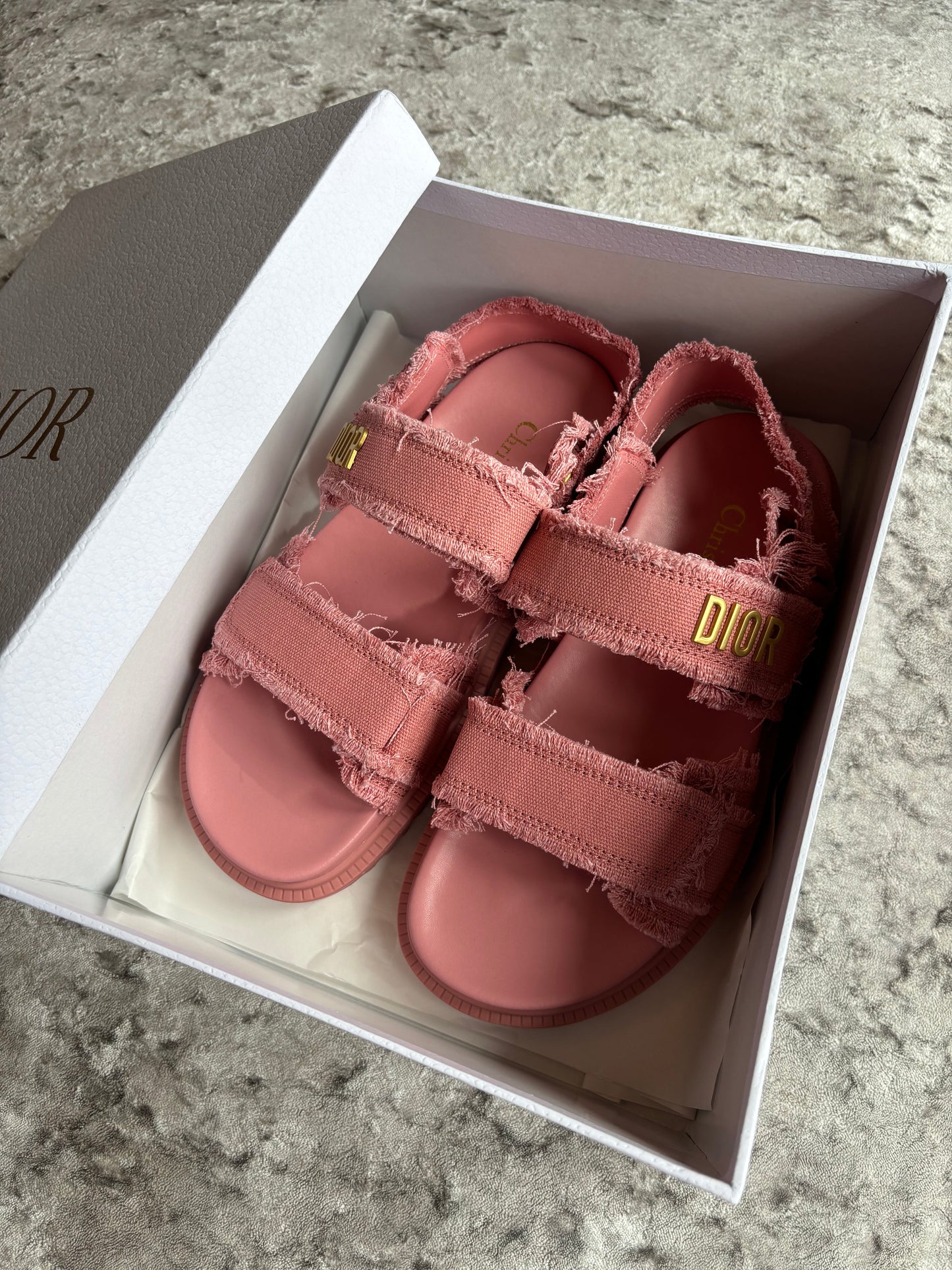 Pink sandals in stock
