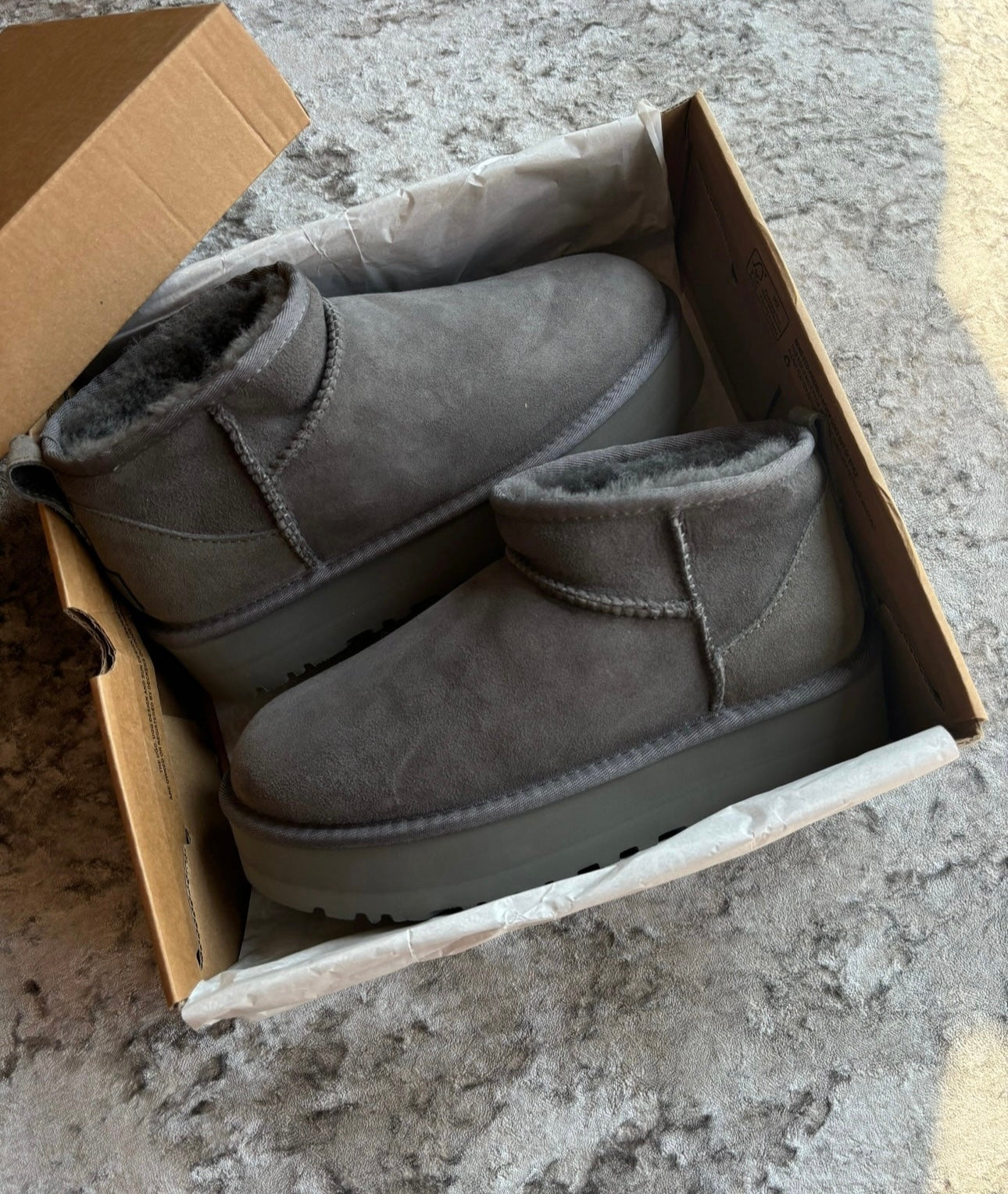 Grey mid platforms in stock