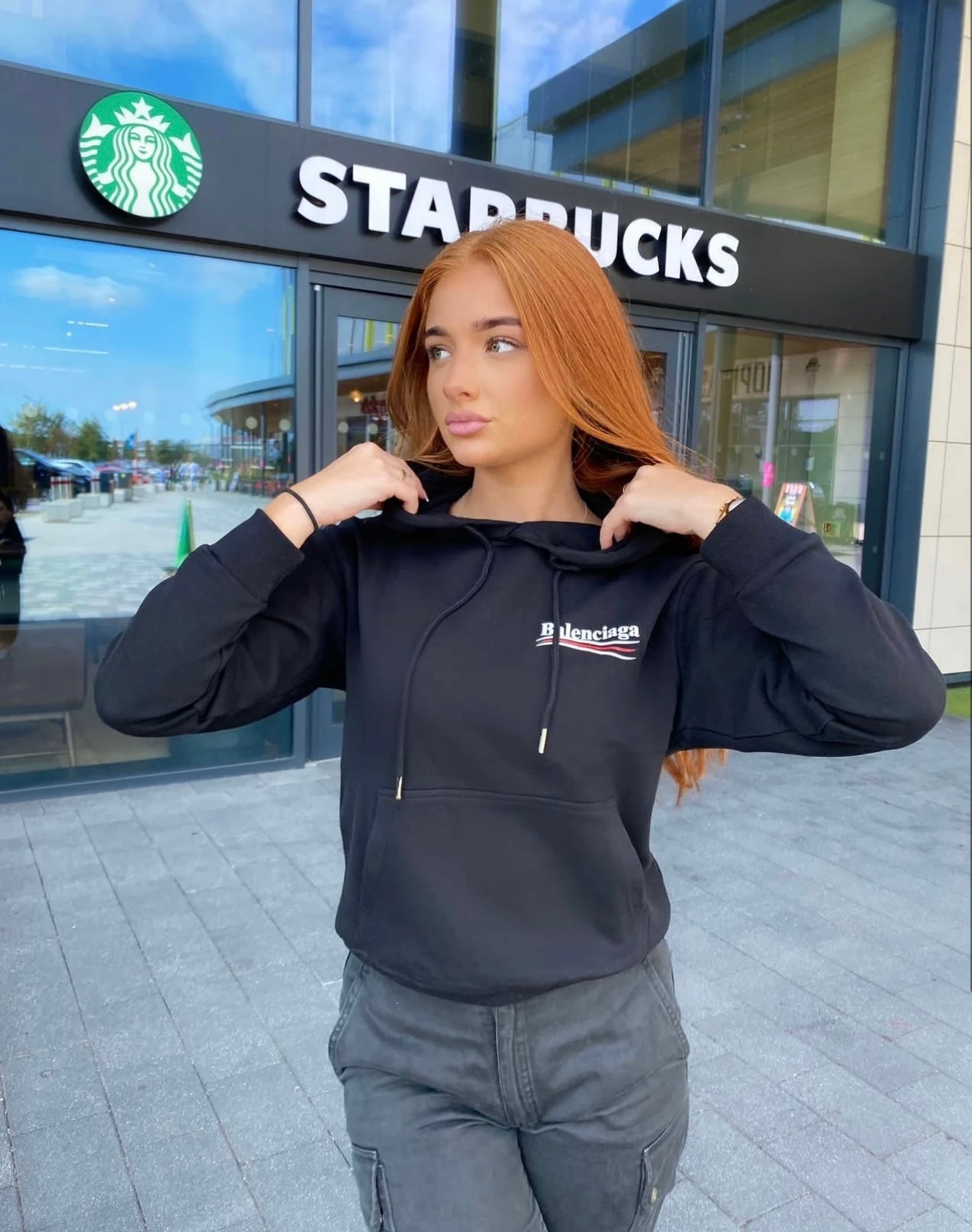 Black hoodie