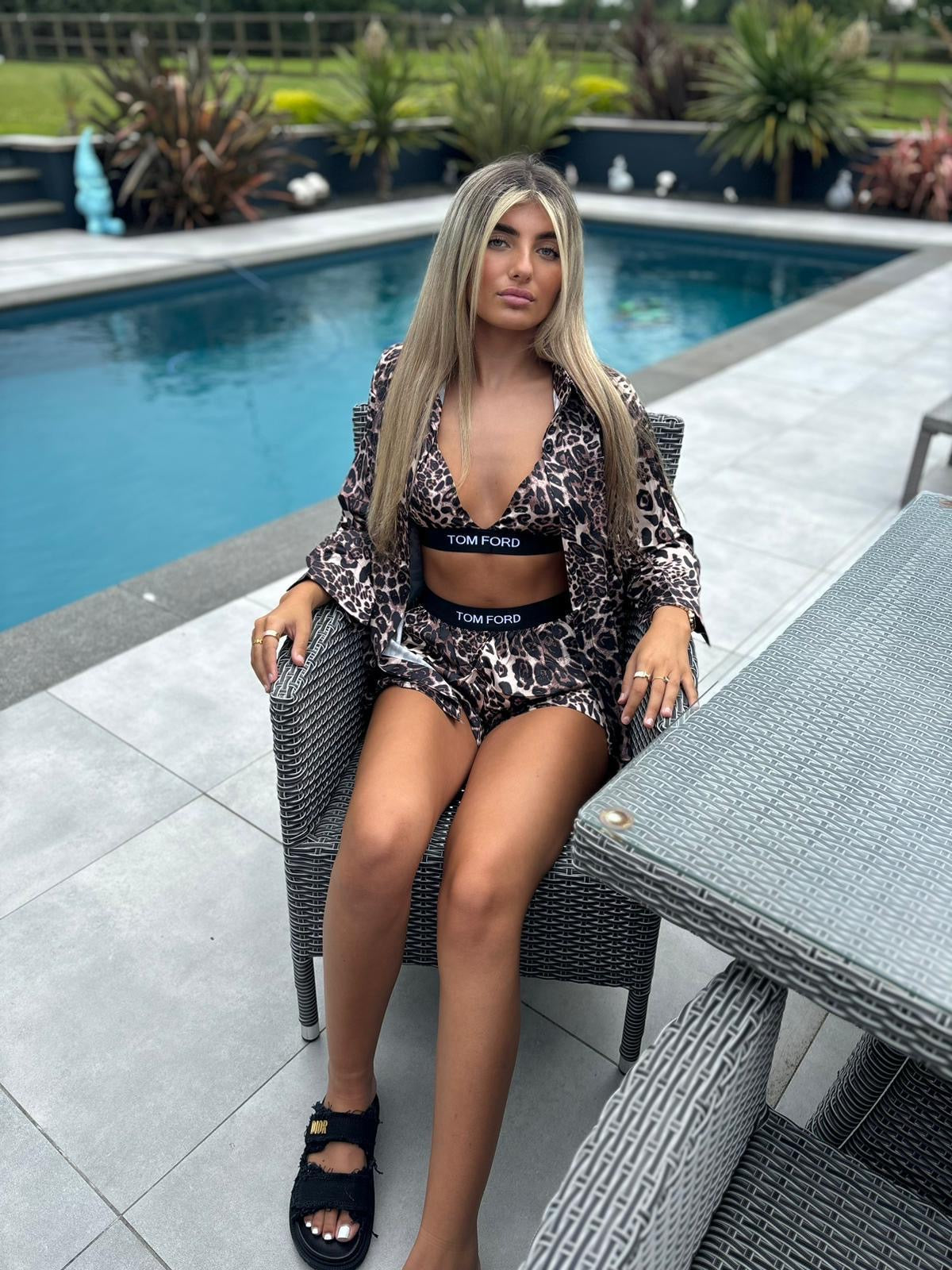Leopard print 3 piece set