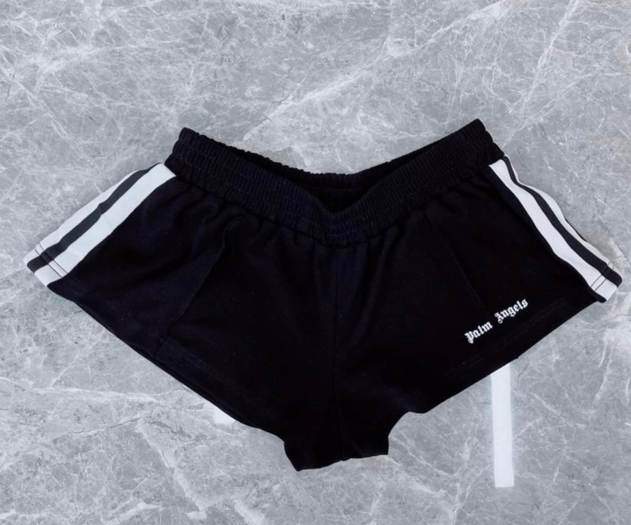 Black cotton shorts