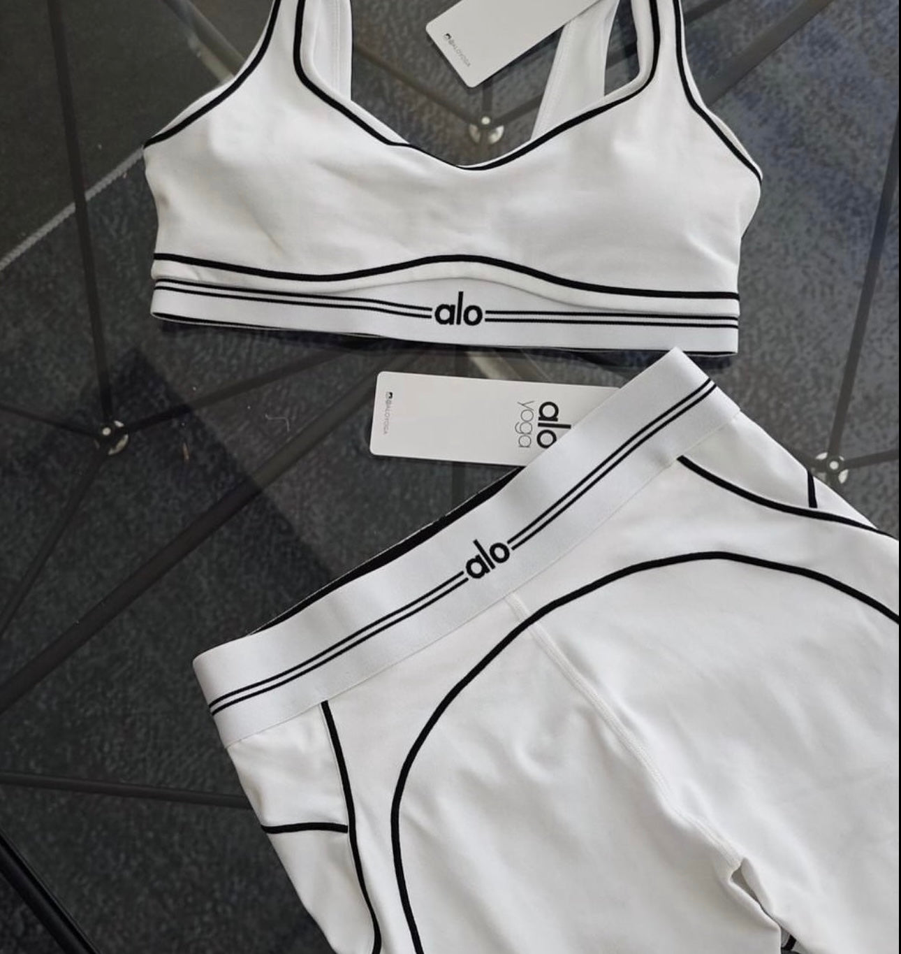 White leggings Set
