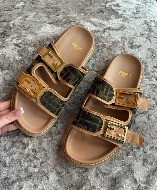 Light chocolate brown sandals