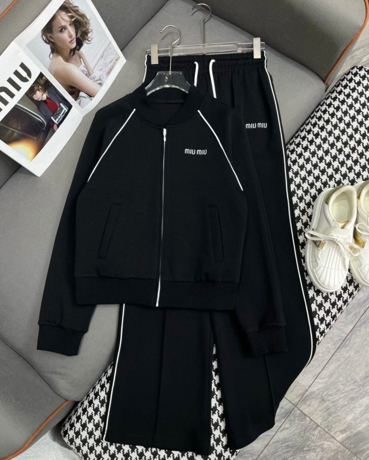 Brown & black tracksuit