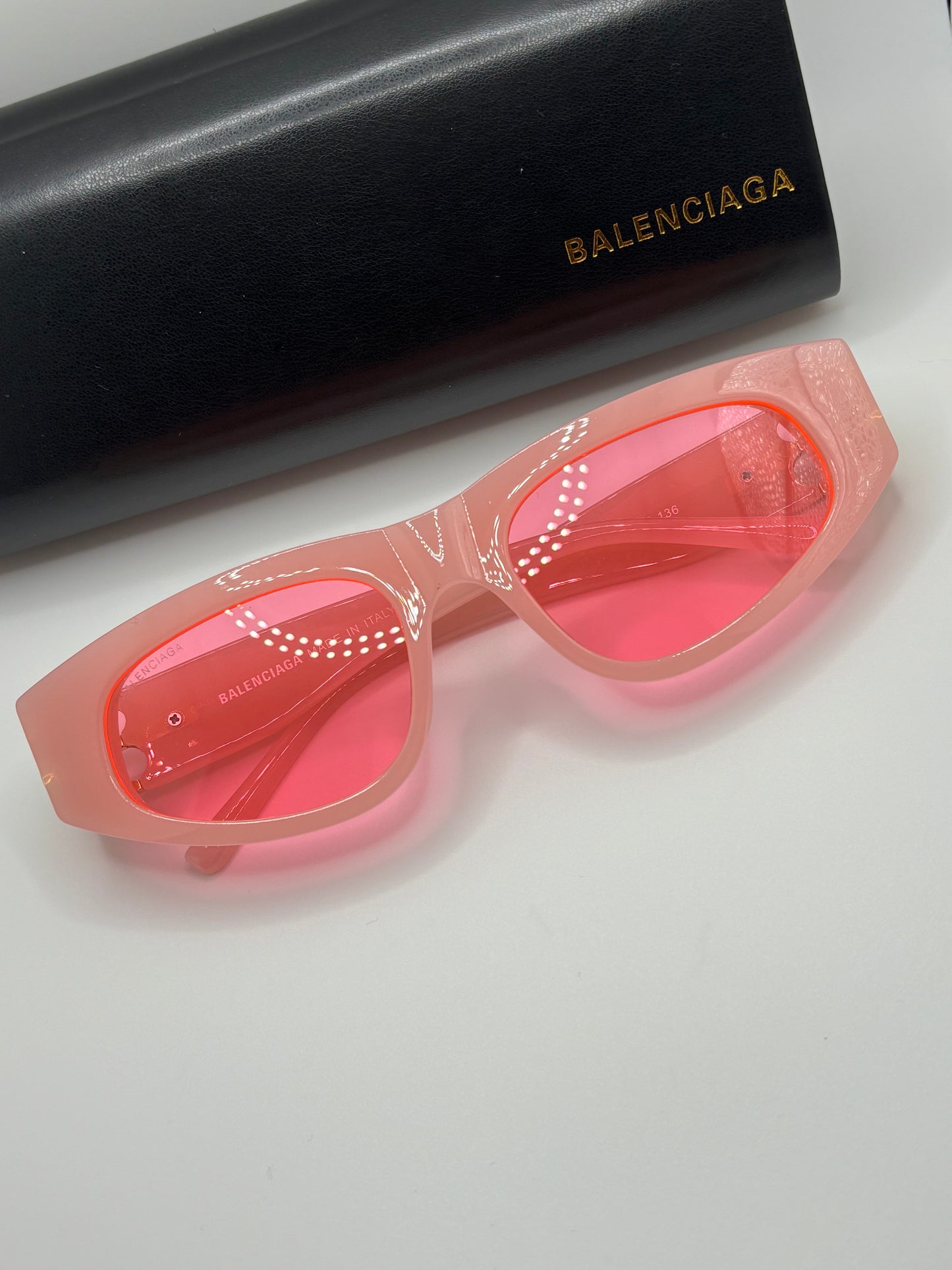 Baby pink sunglasses