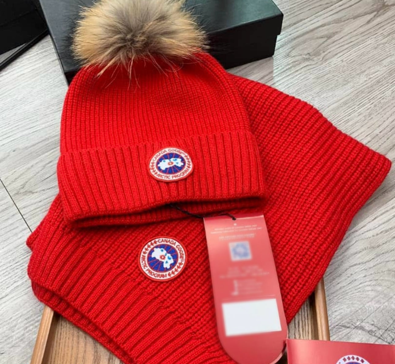 Red hat & scarf set