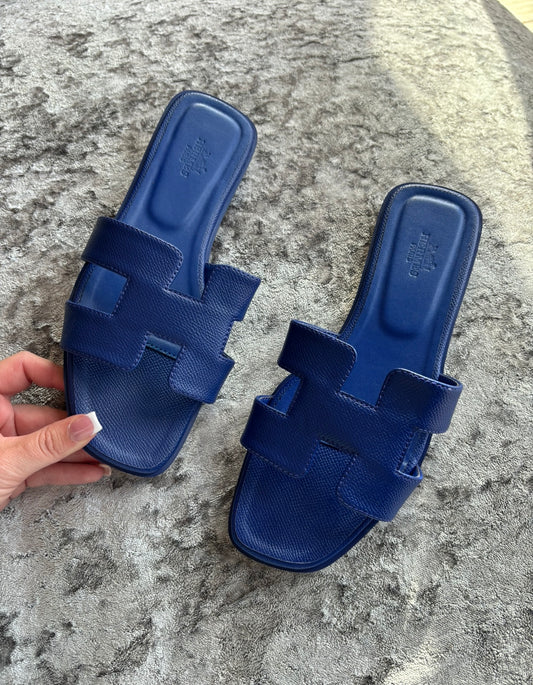 Royal blue sandals