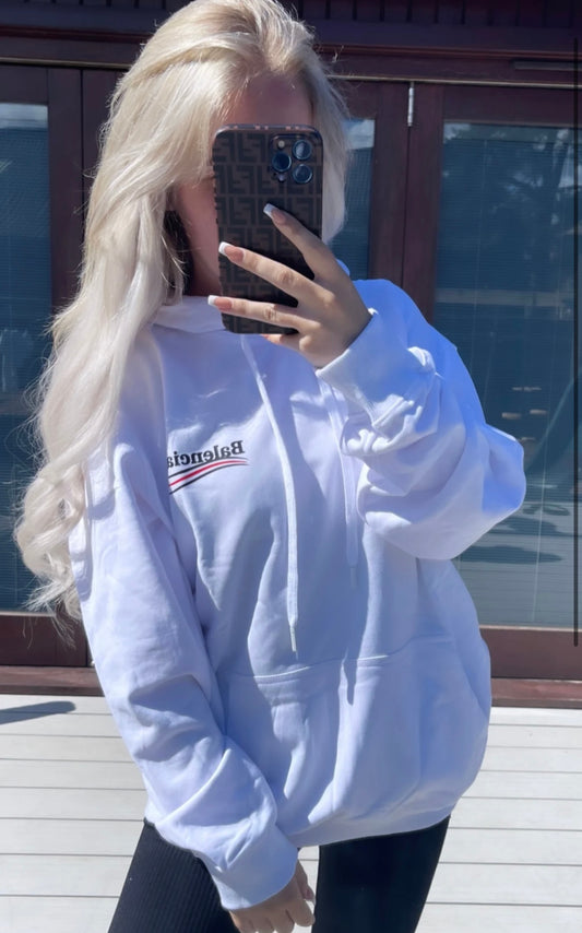 White hoodie