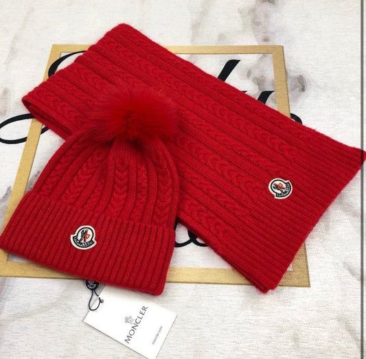 Red hat and scarf set