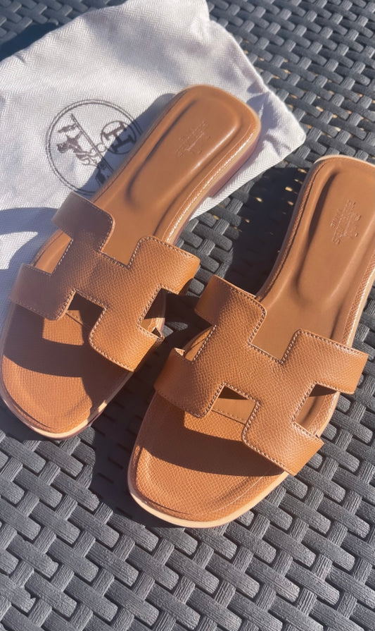 Tan sandals