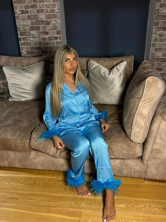 Blue Feather Pyjamas