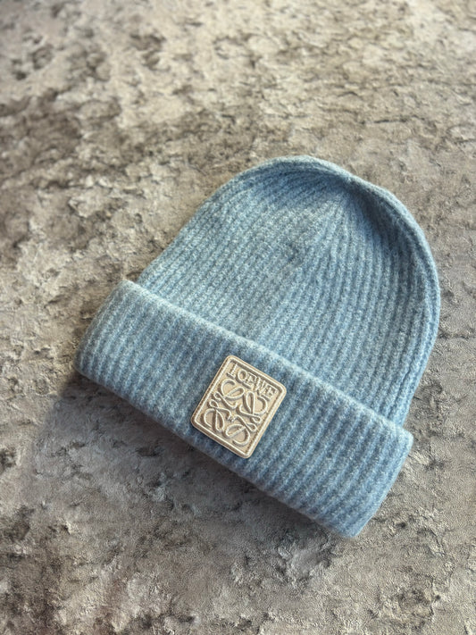 Baby blue beanie