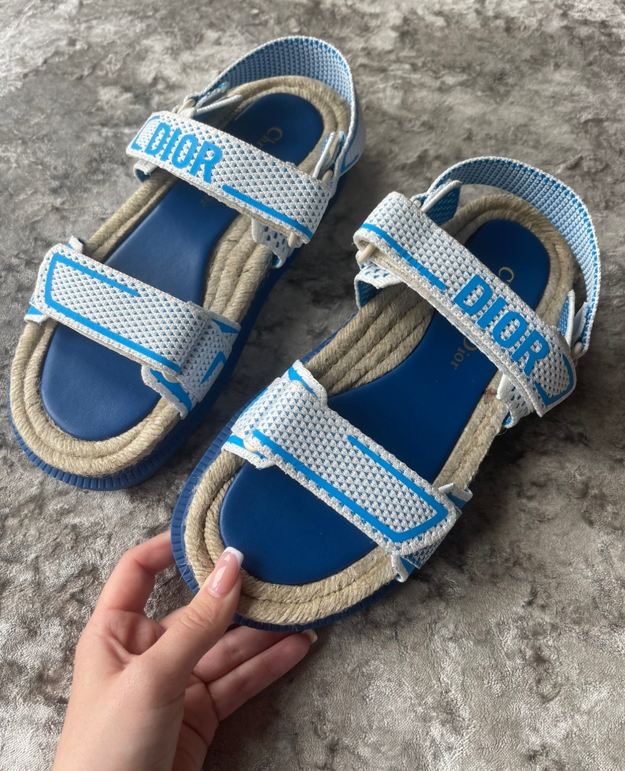 Dark blue sandals