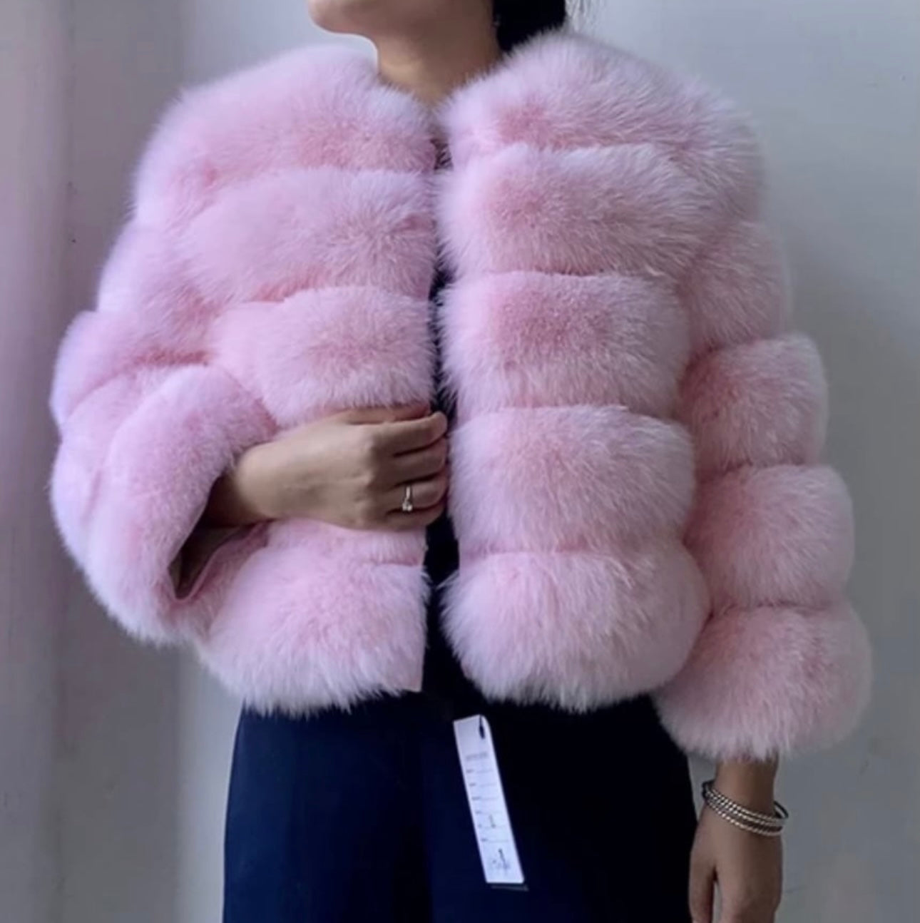 Multi choice fox fur coat