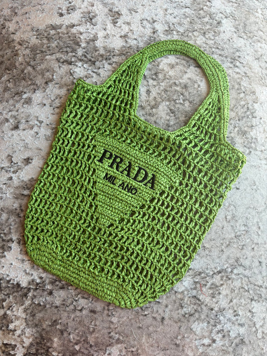 Lime green beach bag