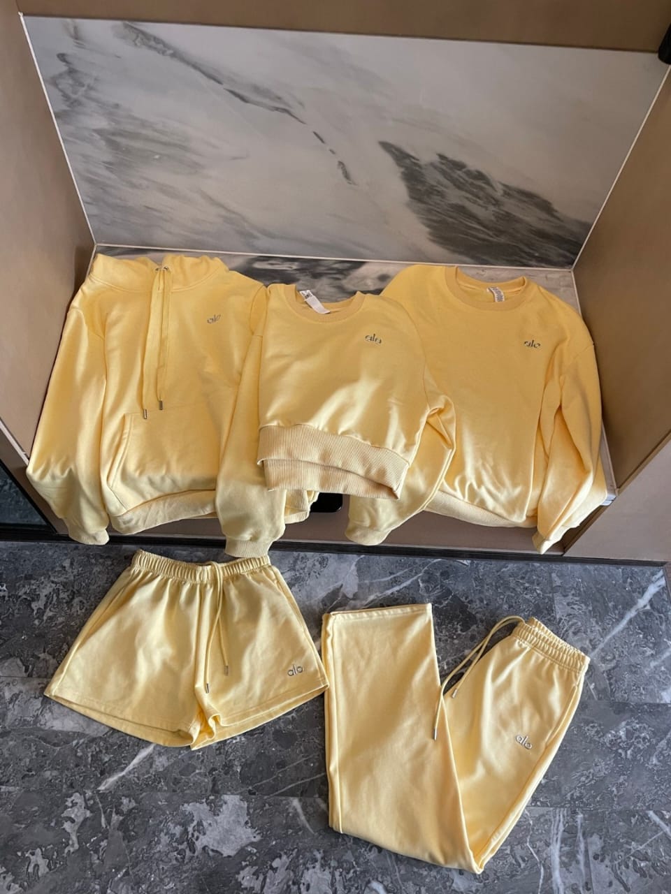 Butter yellow loungewear