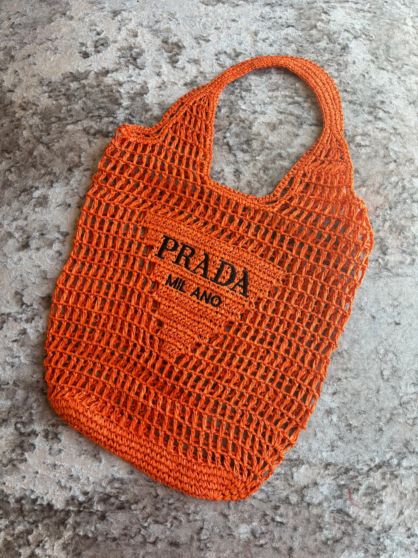 Orange beach bag