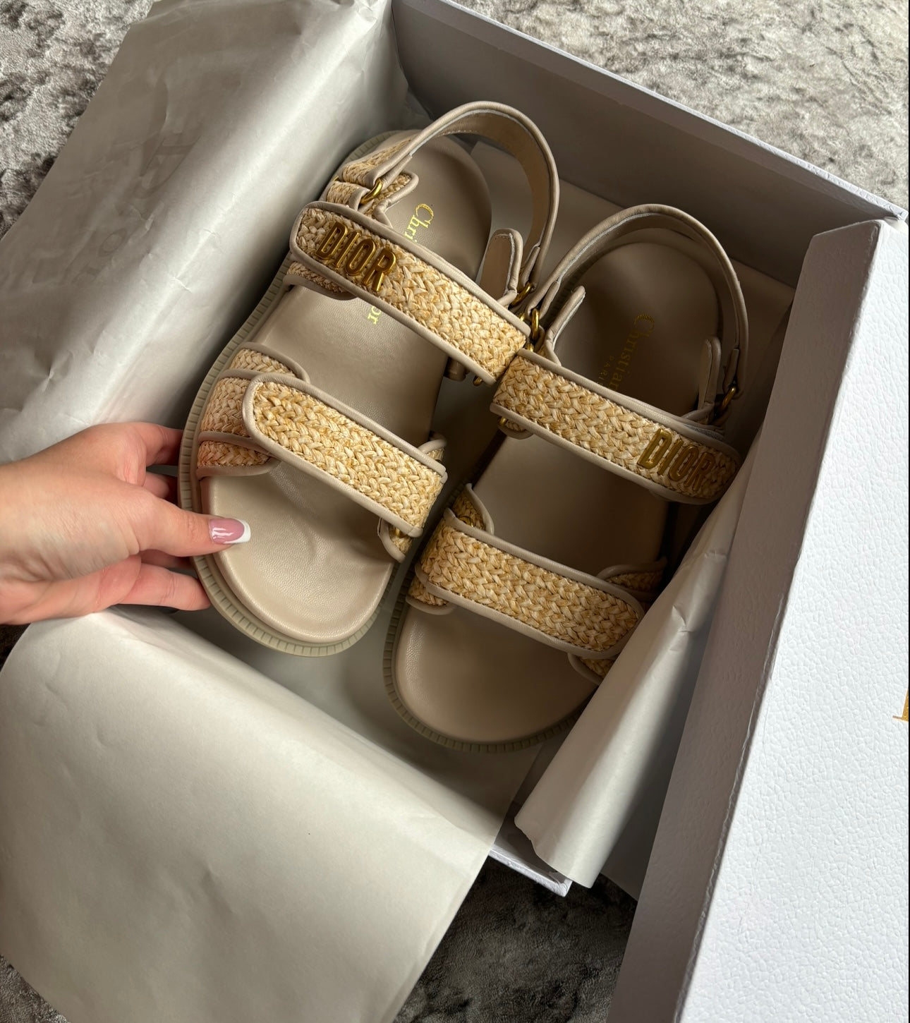 Light beige sandals