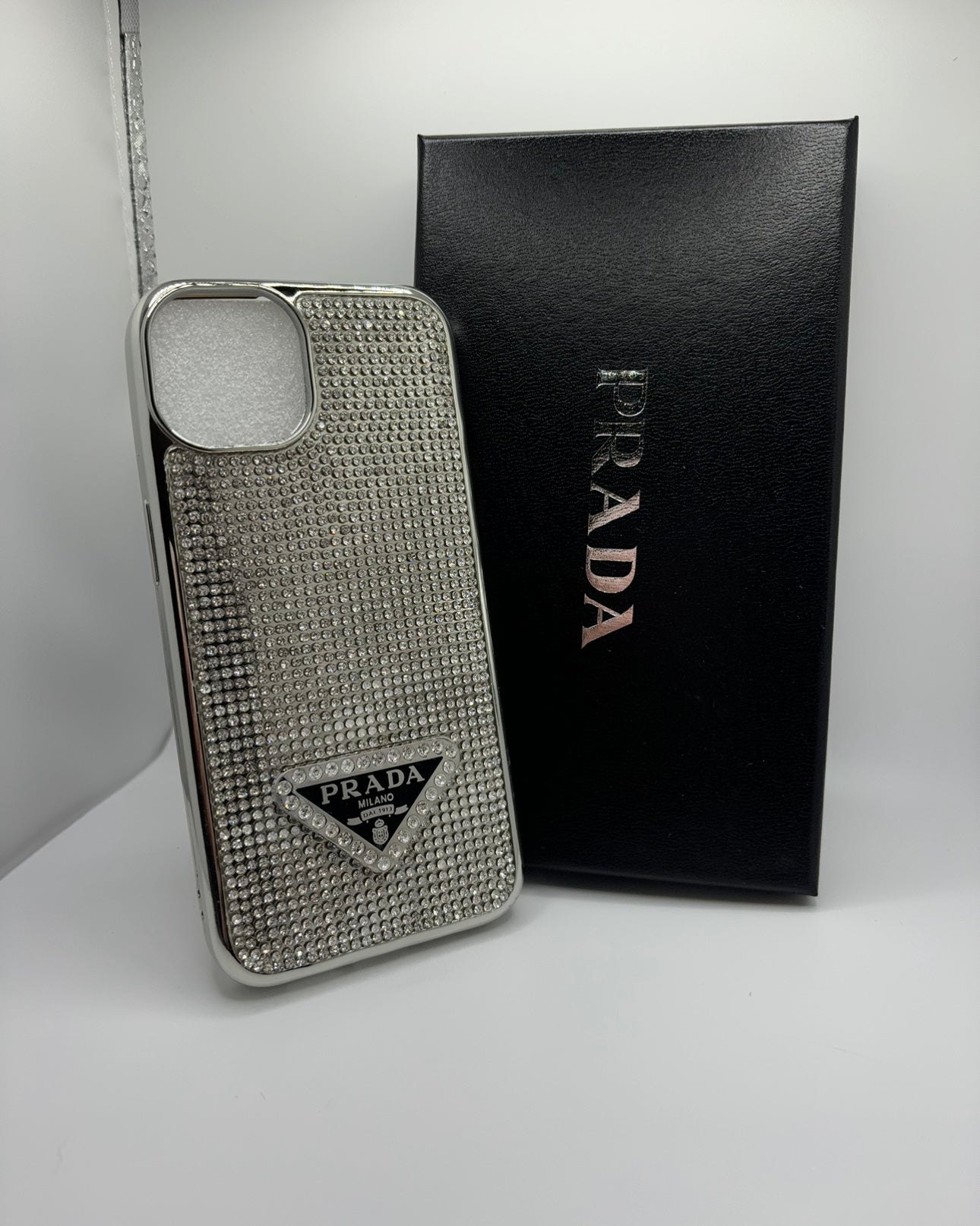 Silver phone case