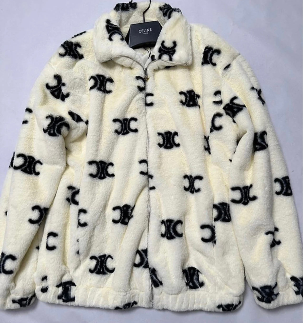 Cream fleece jacket