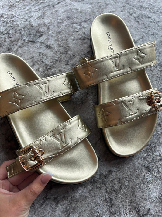 Gold sandals