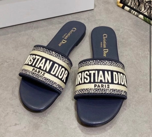 Navy sandals