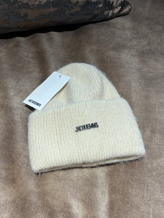 Cream beanie