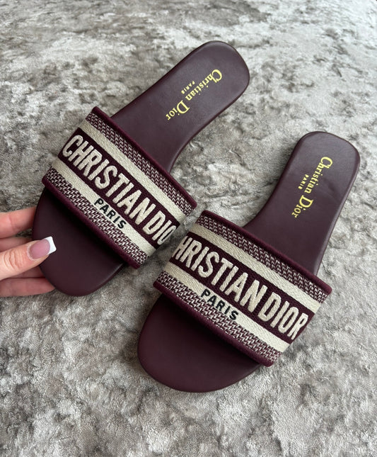 Burgandy sandals